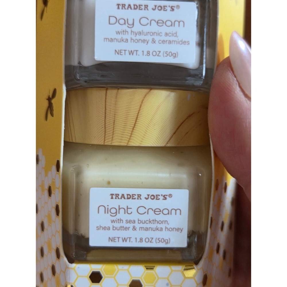 Trader Joes Honey Hydration Day & Night Cream Duo Hyaluronic Acid Manuka Honey - Picture 2 of 6